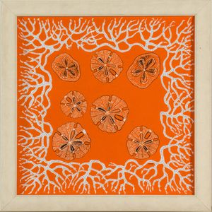 HERMES - Cm 26x26 ceramica serigrafata Piatto rettangolare incornciato  marcato Hermes  serie Faune et Flore du Logon