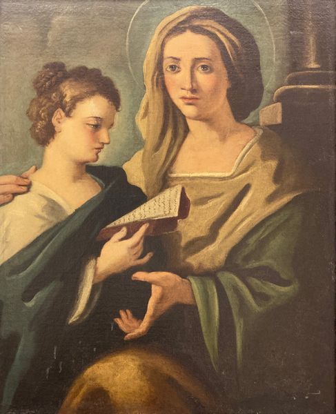 Scuola Italia centrale del XVIII secolo : Madonna con Sant'Anna  - Asta Dipinti e Disegni Antichi - Associazione Nazionale - Case d'Asta italiane