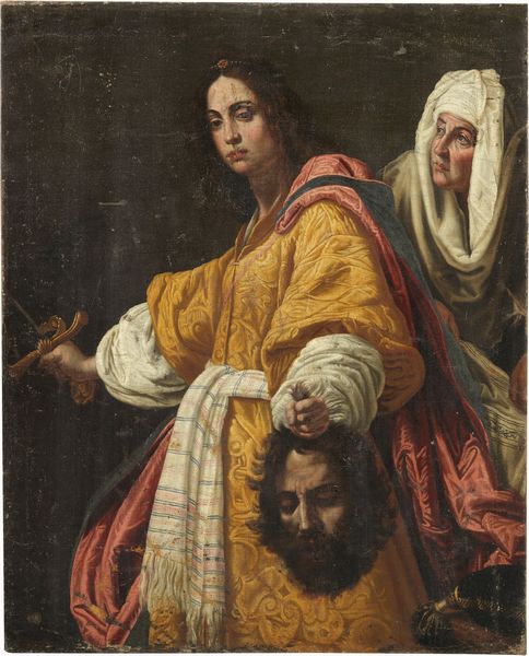 Scuola fiorentina del XVII secolo : Giuditta con la testa di Oloferne (copia da Cristofano Allori)  - Asta Dipinti e Disegni Antichi - Associazione Nazionale - Case d'Asta italiane