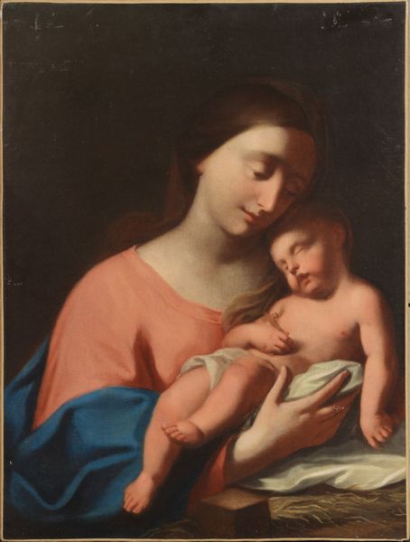 Scuola emiliana del XVII secolo : Madonna con il Bambino  - Asta Dipinti e Disegni Antichi - Associazione Nazionale - Case d'Asta italiane