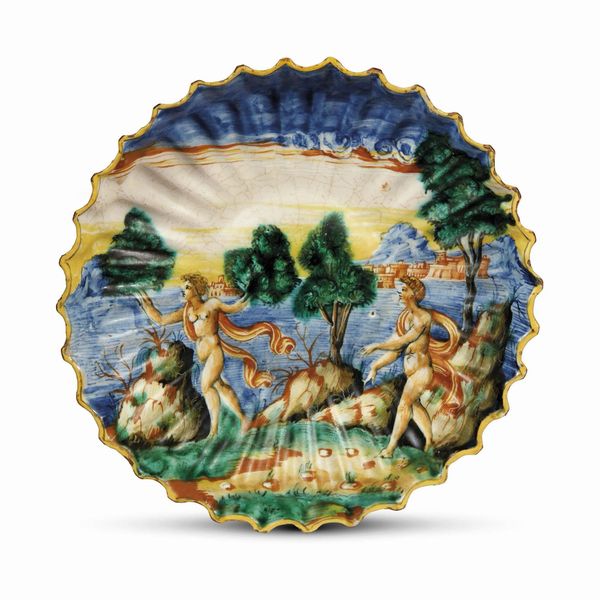 CRESPINA, CASTELDURANTE, BOTTEGA DI LUDOVICO E ANGELO PICCHI, 1550-1560 CIRCA  - Asta CERAMICA. MAIOLICHE E PORCELLANE DAL XVI AL XIX SECOLO - Associazione Nazionale - Case d'Asta italiane