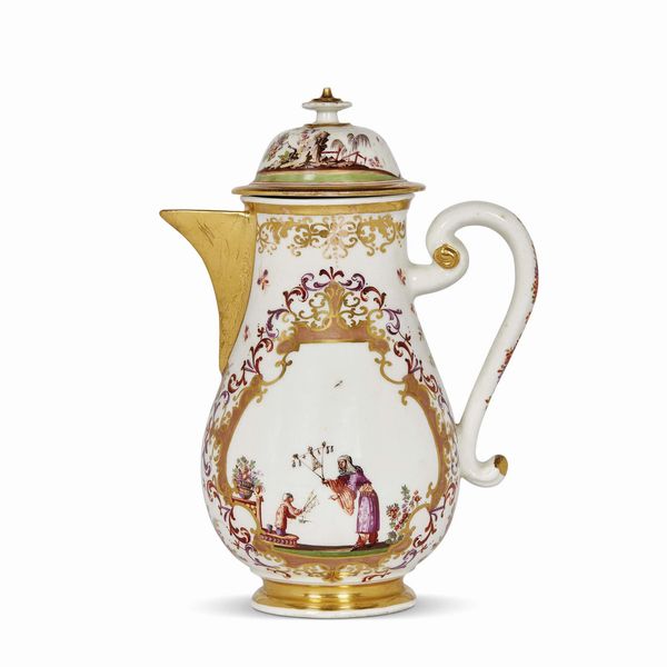 CAFFETTIERA, MEISSEN, 1725-1730  - Asta CERAMICA. MAIOLICHE E PORCELLANE DAL XVI AL XIX SECOLO - Associazione Nazionale - Case d'Asta italiane