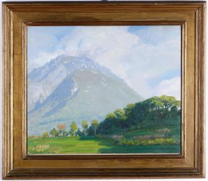 Giuseppe Didone - Paesaggio montano, 1937