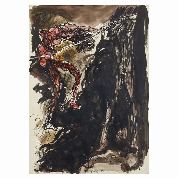 Renato Guttuso : RENATO GUTTUSO  - Asta ARTE MODERNA E CONTEMPORANEA - Associazione Nazionale - Case d'Asta italiane