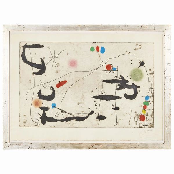 Joan Miro' I Ferrà : JOAN MIRO'  - Asta ARTE MODERNA E CONTEMPORANEA - Associazione Nazionale - Case d'Asta italiane