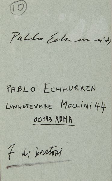 ECHAURREN  PABLO (n. 1951) : 7 DI BASTONI, 1971  - Asta Asta 468 | ARTE MODERNA E CONTEMPORANEA Online - Associazione Nazionale - Case d'Asta italiane