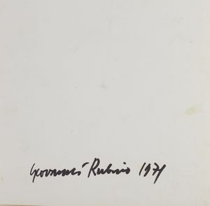 RUBINO GIOVANNI  (n. 1938) : CAVALLO DI COPPE, 1971  - Asta Asta 468 | ARTE MODERNA E CONTEMPORANEA Online - Associazione Nazionale - Case d'Asta italiane