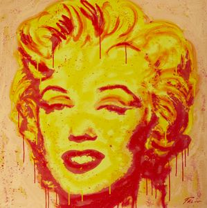 FALCO PUJOL JOAQUIN (n. 1958) - MARILYN MONROE IN YELLOW, 2023