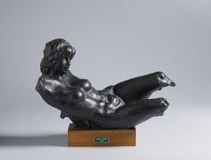 MURER AUGUST (1922 - 1985) : GIOVANE DONNA DISTESA, 1979  - Asta Asta 468 | ARTE MODERNA E CONTEMPORANEA Online - Associazione Nazionale - Case d'Asta italiane