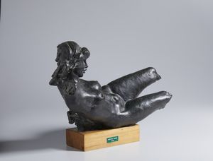 MURER AUGUST (1922 - 1985) : GIOVANE DONNA DISTESA, 1979  - Asta Asta 468 | ARTE MODERNA E CONTEMPORANEA Online - Associazione Nazionale - Case d'Asta italiane