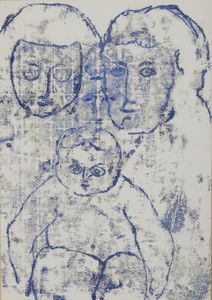 VENTURI VENTURINO (1918 - 2002) : SACRA FAMIGLIA, 1977  - Asta Asta 468 | ARTE MODERNA E CONTEMPORANEA Online - Associazione Nazionale - Case d'Asta italiane