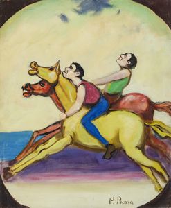 BORRA POMPEO (1898 - 1973) : SENZA TITOLO  - Asta Asta 468 | ARTE MODERNA E CONTEMPORANEA Online - Associazione Nazionale - Case d'Asta italiane