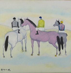 CESETTI GIUSEPPE (1902 - 1990) - DERBY: ATTESA, 1974