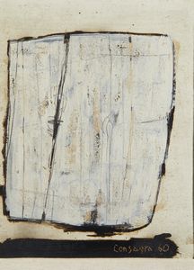 CONSAGRA PIETRO (1920 - 2005) : FONDO BIANCO (UNA IMMAGINE), 1960  - Asta Asta 468 | ARTE MODERNA E CONTEMPORANEA Online - Associazione Nazionale - Case d'Asta italiane