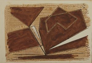 REGGIANI MAURO (1897 - 1980) : STUDIO PER COMPOSIZIONE NUMERO 7 IN ROSA, 1965  - Asta Asta 468 | ARTE MODERNA E CONTEMPORANEA Online - Associazione Nazionale - Case d'Asta italiane