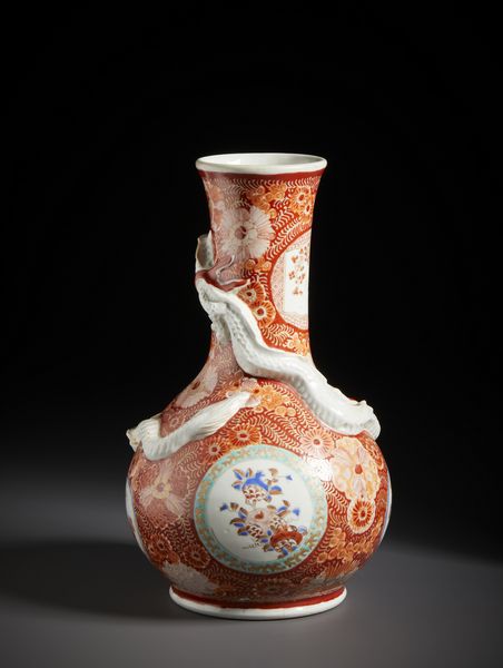 ARTE GIAPPONESE : Vaso in porcellana policroma. Giappone periodo meiji (1868-1912).  - Asta Asta 470 | ARTE ORIENTALE Online - Associazione Nazionale - Case d'Asta italiane