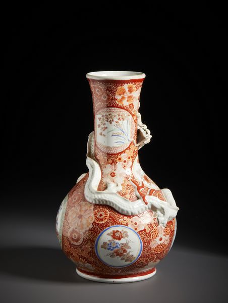 ARTE GIAPPONESE : Vaso in porcellana policroma. Giappone periodo meiji (1868-1912).  - Asta Asta 470 | ARTE ORIENTALE Online - Associazione Nazionale - Case d'Asta italiane