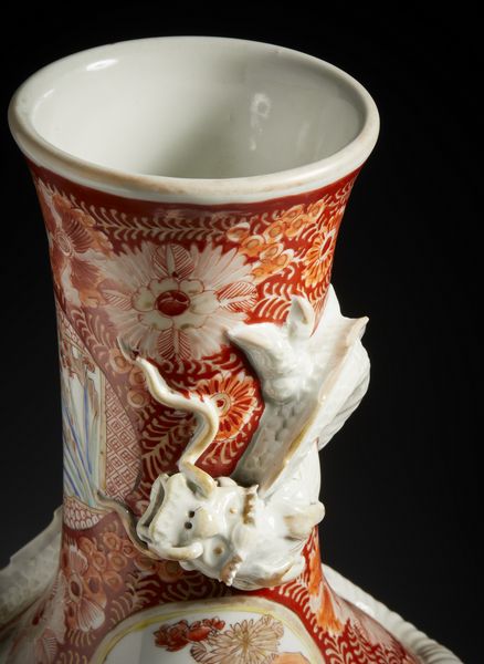 ARTE GIAPPONESE : Vaso in porcellana policroma. Giappone periodo meiji (1868-1912).  - Asta Asta 470 | ARTE ORIENTALE Online - Associazione Nazionale - Case d'Asta italiane