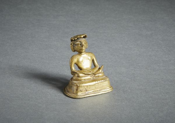 Arte Indiana : Figura jain in fusione d'ottone India popolare, forse Gujarat, XVIII secolo  - Asta Asta 470 | ARTE ORIENTALE Online - Associazione Nazionale - Case d'Asta italiane