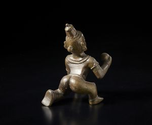 Arte Indiana : Statua in bronzo di Balakrishna bambino.India, XVIII sec.  - Asta Asta 470 | ARTE ORIENTALE Online - Associazione Nazionale - Case d'Asta italiane