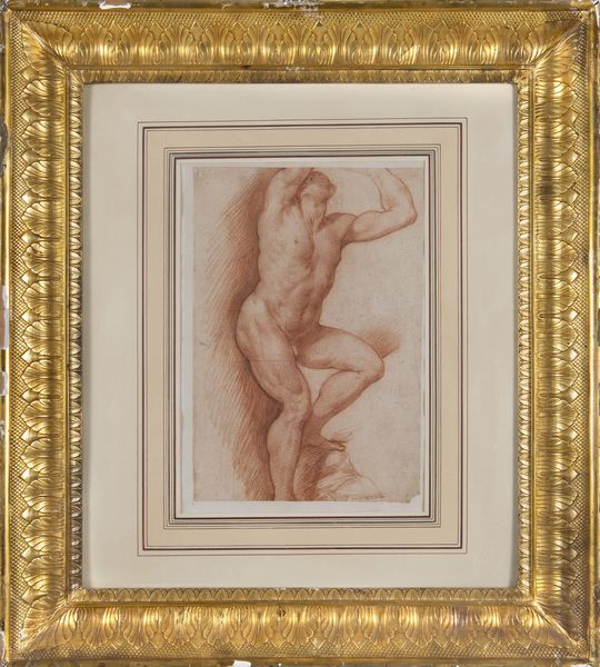 CESARI  GIUSEPPE DETTO CAVALIER D'ARPINO (1568 - 1640) : Cerchia di. Nudo virile stante con le braccia sollevate  - Asta Asta 469 | ARTE ANTICA E DEL XIX SECOLO Online - Associazione Nazionale - Case d'Asta italiane