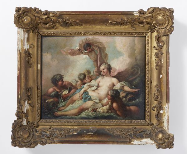 BOUCHER FRANCOIS (1703 - 1770) : Ambito di. La nascita di Venere  - Asta Asta 469 | ARTE ANTICA E DEL XIX SECOLO Online - Associazione Nazionale - Case d'Asta italiane