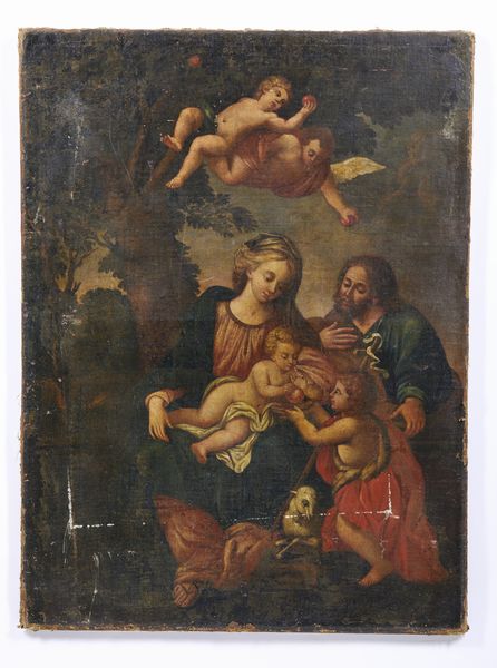 ARTISTA DEL XVIII SECOLO : Sacra Famiglia con San Giovannino  - Asta Asta 469 | ARTE ANTICA E DEL XIX SECOLO Online - Associazione Nazionale - Case d'Asta italiane