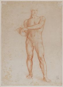 DE CAROLIS ADOLFO (1874 - 1928) - Studio di nudo virile