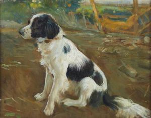 GRAZI LIONELLO (1894 - 1973) - Cane in attesa