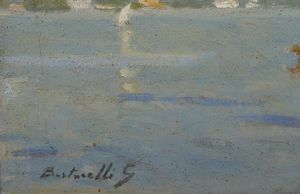 BERTARELLI (attivo tra il 1894-1913) GUIDO : Veduta del Lago di Como  - Asta Asta 469 | ARTE ANTICA E DEL XIX SECOLO Online - Associazione Nazionale - Case d'Asta italiane