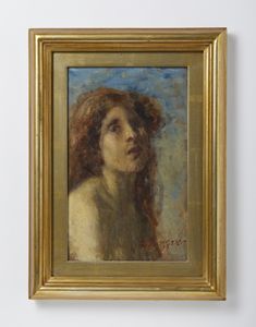 BAZZARO LEONARDO (1853 - 1937) : Ritratto femminile  - Asta Asta 469 | ARTE ANTICA E DEL XIX SECOLO Online - Associazione Nazionale - Case d'Asta italiane