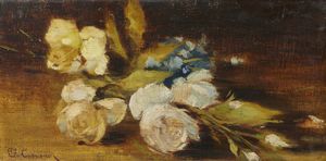 CARCANO FILIPPO (1840 - 1914) - Attribuito a. Fiori