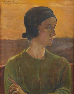 CROATTO BRUNO (1875 - 1948) - Ritratto femminile