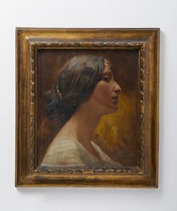 ALCIATI AMBROGIO ANTONIO (1878 - 1929) : Attribuito a. Ritratto di donna di profilo  - Asta Asta 469 | ARTE ANTICA E DEL XIX SECOLO Online - Associazione Nazionale - Case d'Asta italiane