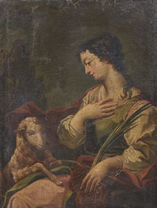 ARTISTA DEL XVII SECOLO - Sant'Agnese