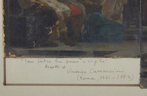 CAMUCCINI VINCENZO (1771 - 1844) : Attribuito a. Bozzetto raffigurante la gara poetica tra Omero e Virgilio  - Asta Asta 469 | ARTE ANTICA E DEL XIX SECOLO Online - Associazione Nazionale - Case d'Asta italiane