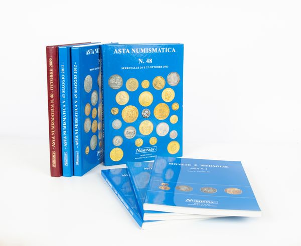 7 Cataloghi d'Asta Nomisma San Marino - Asta 1, 3, 4, 40, 43, 45, 48  - Asta Libri D'Arte , Antichi, Moderni e di Numismatica - Associazione Nazionale - Case d'Asta italiane