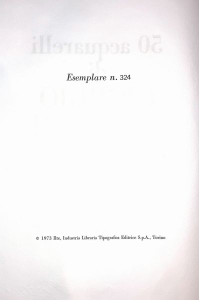 50 acquerelli di Giorgio Morandi. Valerio Zurlini. Tre saggi di Renato Guttuso, Jean Leymarie, John Rewald. Omaggio a Morandi di Giancarlo Vigorelli  - Asta Libri D'Arte , Antichi, Moderni e di Numismatica - Associazione Nazionale - Case d'Asta italiane