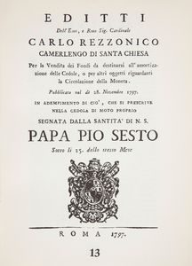 3 Volumi. Cesare Gamberini di Scarfea. Raccolta, Seconda raccolta e Terza Raccolta delle principali leggi, ordinanze, decreti, manifesti ecc. relativi alla Carta Monetata in Italia  - Asta Libri D'Arte , Antichi, Moderni e di Numismatica - Associazione Nazionale - Case d'Asta italiane