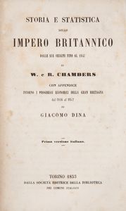 Nicolò Machiavelli - Le Istorie Fiorentine, Guigoni Milano 1883; Cesare Cantù - Storia di Cento Anni, Le Monnier Firenze 1855 (3 Volumi); Giuseppe Baretti - Lettere Familiari, Silvestri Milano 1836; più altri 3 volumi del XIX secolo  - Asta Libri D'Arte , Antichi, Moderni e di Numismatica - Associazione Nazionale - Case d'Asta italiane