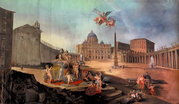 Anonimo del XX secolo : Veduta di Piazza San Pietro a Roma  - Asta Arte Moderna e Contemporanea - Associazione Nazionale - Case d'Asta italiane