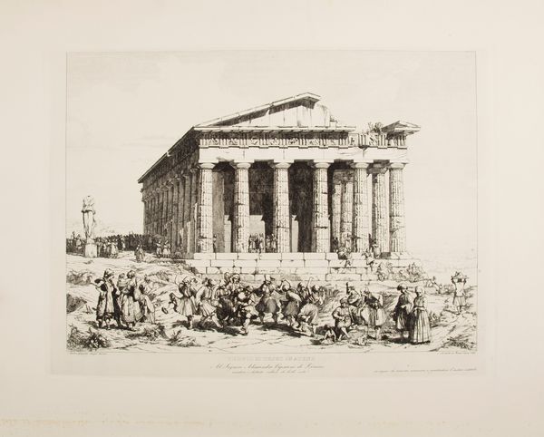 Andrea Gasparini : Lotto di 3 Acqueforti: 1) Avanzi del Tempio di Giove Olimpico; 2) e 3) Tempio di Teseo in Atene (Andrea Gasparini disegnò dal vero ed incise in Roma l'anno 1842-1843)  - Asta Arte Moderna e Contemporanea - Associazione Nazionale - Case d'Asta italiane