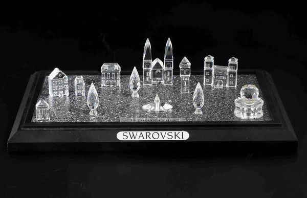 La piccola citt.<BR>Swarovski scs edizione annuale limitata 1993.  - Asta Ceramiche e vetri - Associazione Nazionale - Case d'Asta italiane