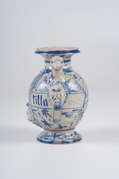 Vaso biansato. <BR>Probabilmente Liguria, XX secolo.  - Asta Ceramiche e vetri - Associazione Nazionale - Case d'Asta italiane