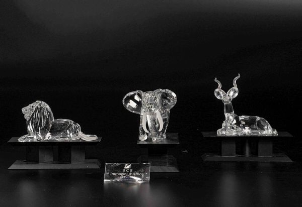 Trilogia Swarovski immagini dAfrica Kudu.<BR>Edizione annuale 1995.  - Asta Ceramiche e vetri - Associazione Nazionale - Case d'Asta italiane