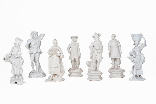 Otto diverse figurine, XX secolo.<BR>  - Asta Ceramiche e vetri - Associazione Nazionale - Case d'Asta italiane