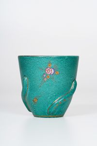 Vaso.<BR>Deruta, XX secolo.  - Asta Ceramiche e vetri - Associazione Nazionale - Case d'Asta italiane