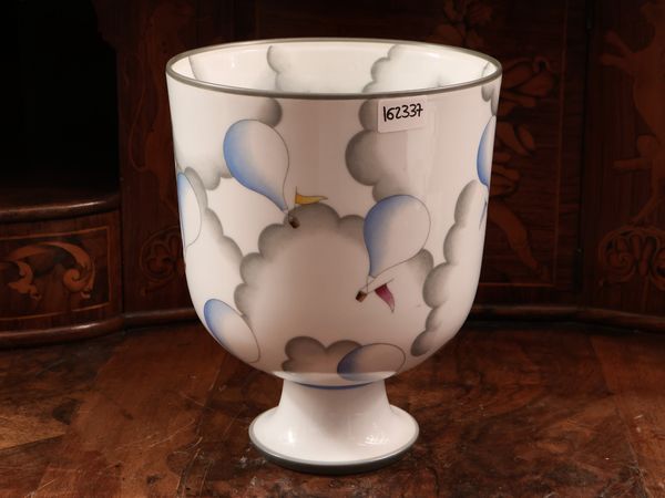 Vaso in porcellana Alato, Gio Ponti per Richard Ginori  - Asta Dballage. Occasioni in asta - Associazione Nazionale - Case d'Asta italiane