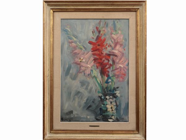 Enzo Pregno : Vaso di fiori  - Asta Dballage. Occasioni in asta - Associazione Nazionale - Case d'Asta italiane