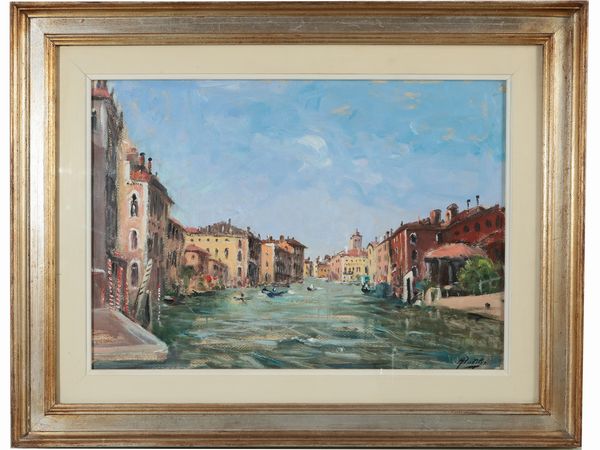 Rutilio Muti : Venezia Canal Grande 1959  - Asta Dballage. Occasioni in asta - Associazione Nazionale - Case d'Asta italiane